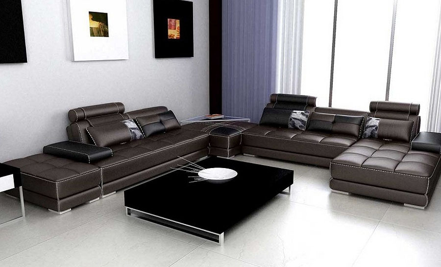 Diva Leather Sofa Lounge Set